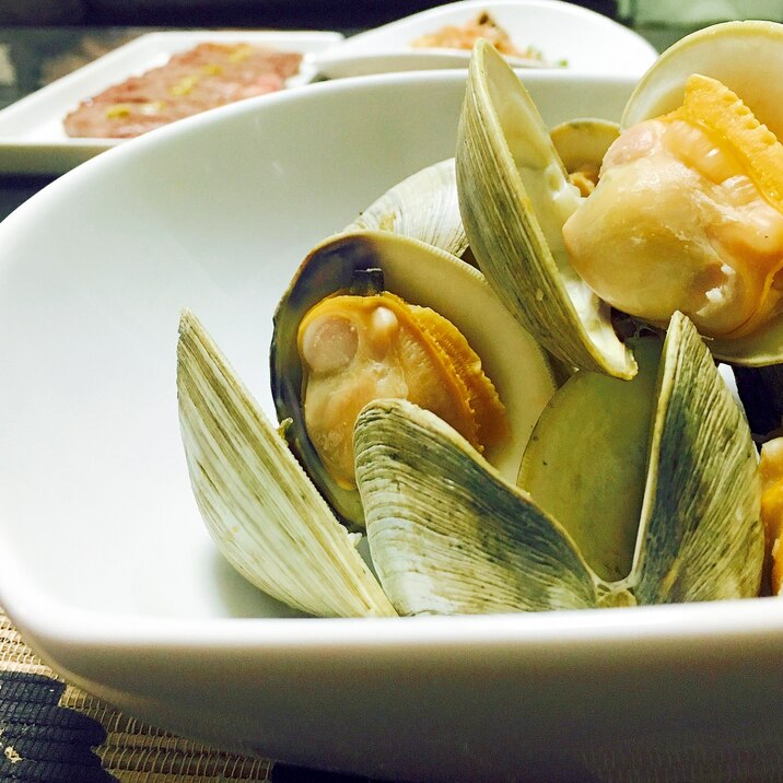 簡単美味 白はまぐり ホンビノス貝の白ワイン蒸し レシピ 作り方 By Cinabre 楽天レシピ